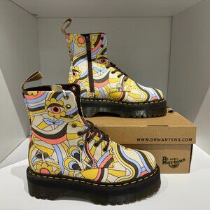 Dr. Martens Vegan Jadon Retro Canvas Platforms Wm's Sz 9 boot